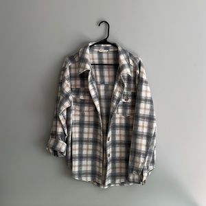 PacSun Beige/Grey Flannel